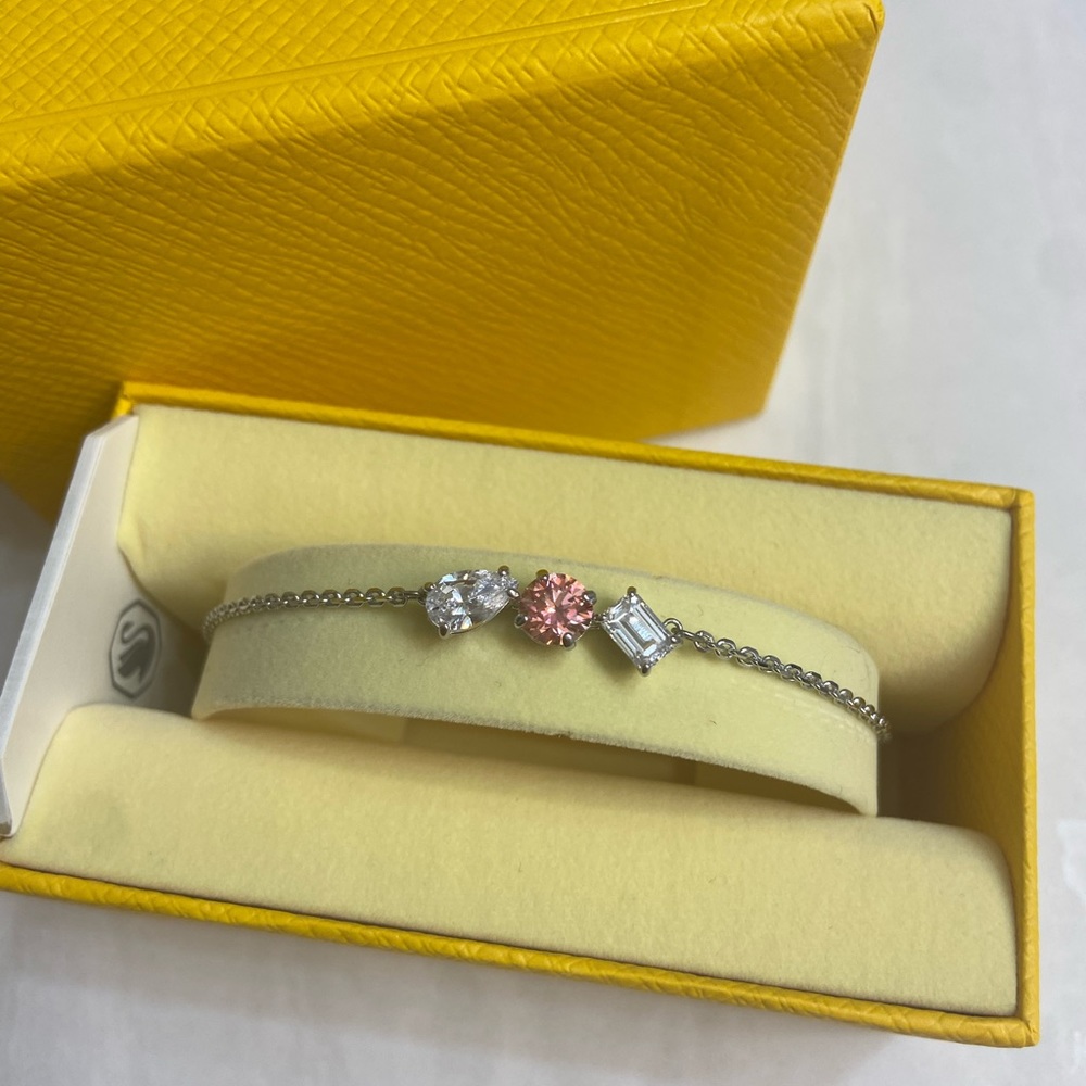 Swarovski Pink Mixed Cuts Mesmera Bracelet
